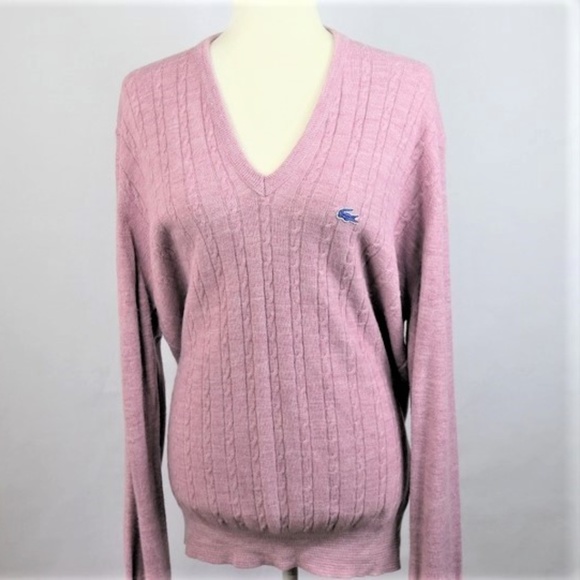 lacoste rose sweater
